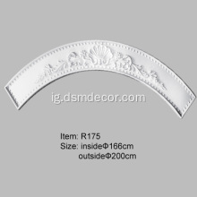 17cm obosara ụfụfụ Curved Molding